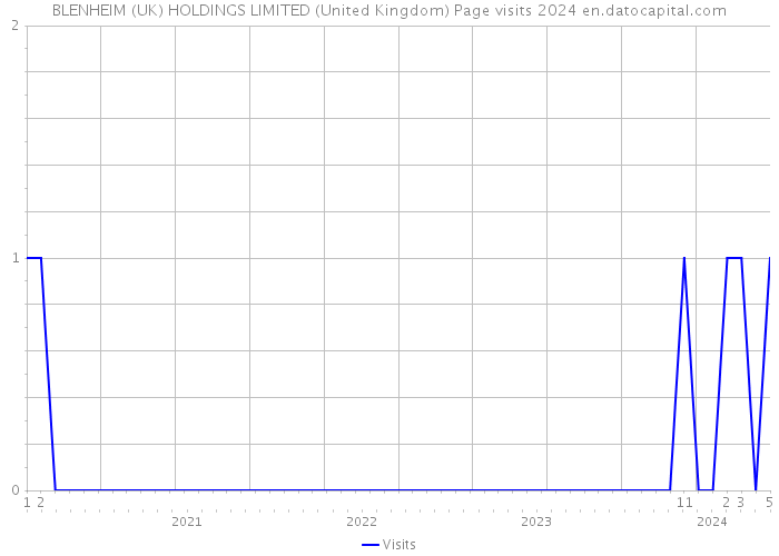 BLENHEIM (UK) HOLDINGS LIMITED (United Kingdom) Page visits 2024 