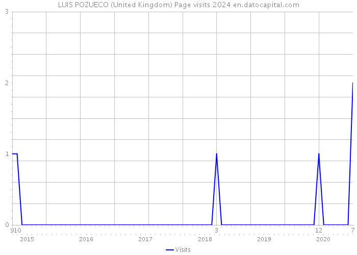 LUIS POZUECO (United Kingdom) Page visits 2024 