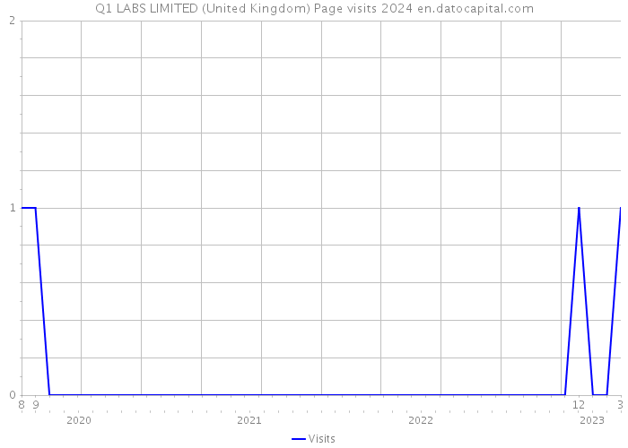 Q1 LABS LIMITED (United Kingdom) Page visits 2024 