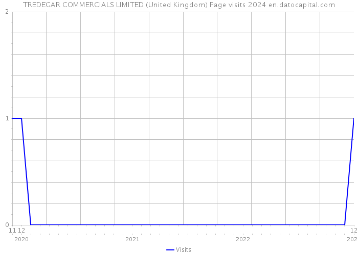 TREDEGAR COMMERCIALS LIMITED (United Kingdom) Page visits 2024 