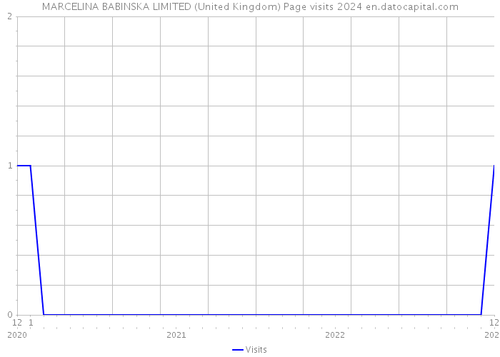 MARCELINA BABINSKA LIMITED (United Kingdom) Page visits 2024 