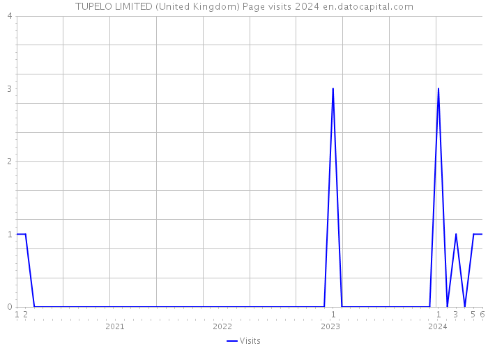 TUPELO LIMITED (United Kingdom) Page visits 2024 