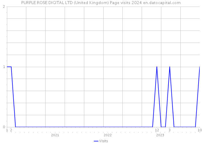 PURPLE ROSE DIGITAL LTD (United Kingdom) Page visits 2024 