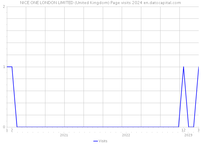 NICE ONE LONDON LIMITED (United Kingdom) Page visits 2024 