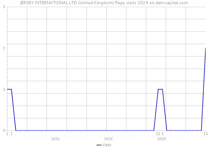 JERSEY INTERNATIONAL LTD (United Kingdom) Page visits 2024 
