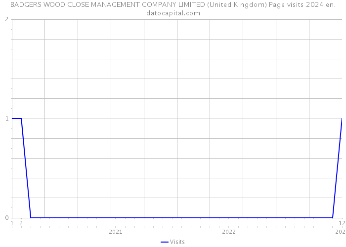 BADGERS WOOD CLOSE MANAGEMENT COMPANY LIMITED (United Kingdom) Page visits 2024 