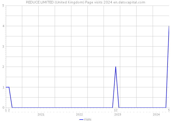 REDUCE LIMITED (United Kingdom) Page visits 2024 
