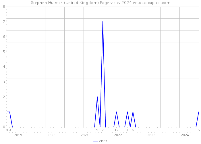 Stephen Hulmes (United Kingdom) Page visits 2024 