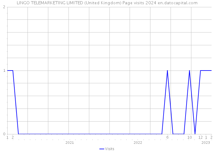 LINGO TELEMARKETING LIMITED (United Kingdom) Page visits 2024 