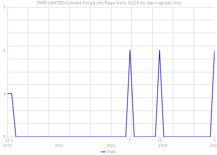 TMM LIMITED (United Kingdom) Page visits 2024 
