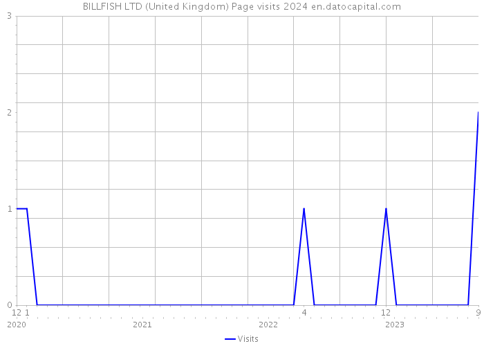 BILLFISH LTD (United Kingdom) Page visits 2024 