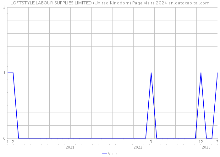 LOFTSTYLE LABOUR SUPPLIES LIMITED (United Kingdom) Page visits 2024 