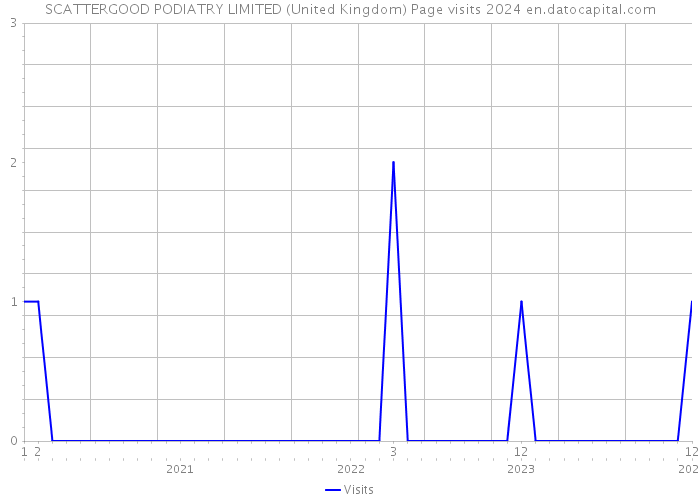 SCATTERGOOD PODIATRY LIMITED (United Kingdom) Page visits 2024 