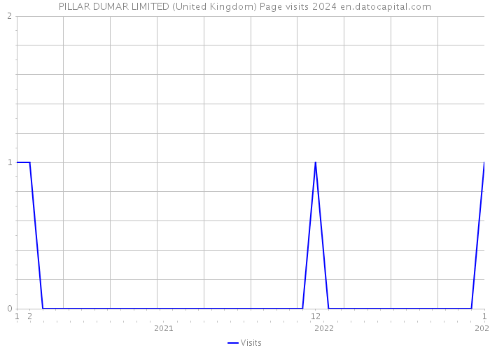 PILLAR DUMAR LIMITED (United Kingdom) Page visits 2024 