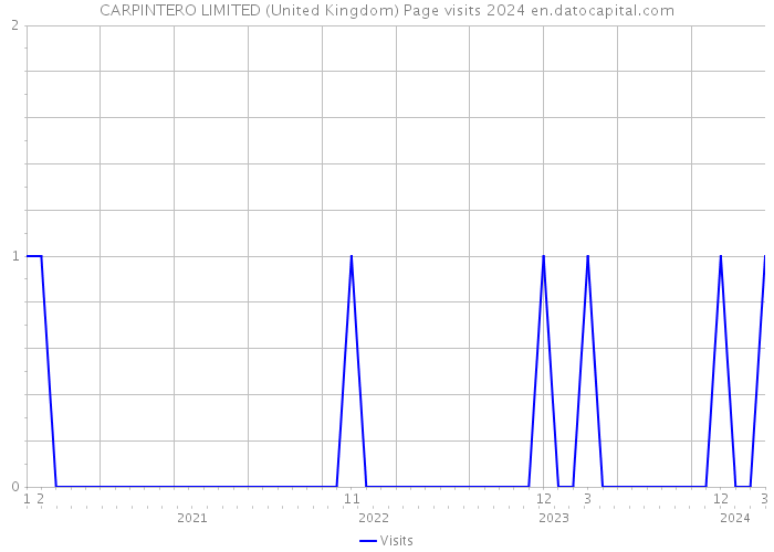 CARPINTERO LIMITED (United Kingdom) Page visits 2024 