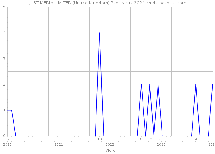 JUST MEDIA LIMITED (United Kingdom) Page visits 2024 