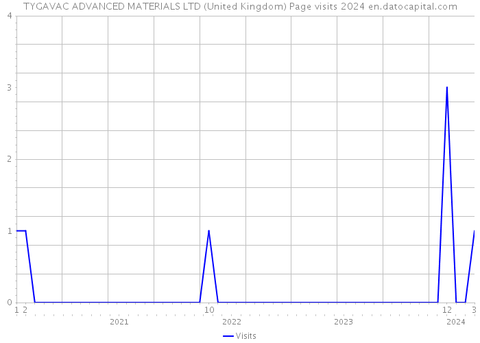 TYGAVAC ADVANCED MATERIALS LTD (United Kingdom) Page visits 2024 