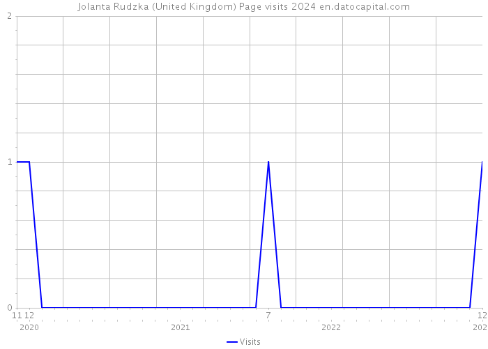 Jolanta Rudzka (United Kingdom) Page visits 2024 