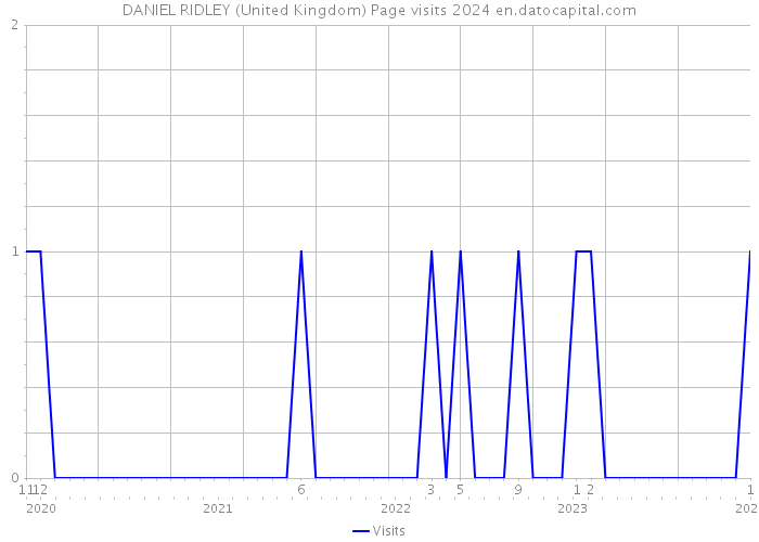 DANIEL RIDLEY (United Kingdom) Page visits 2024 