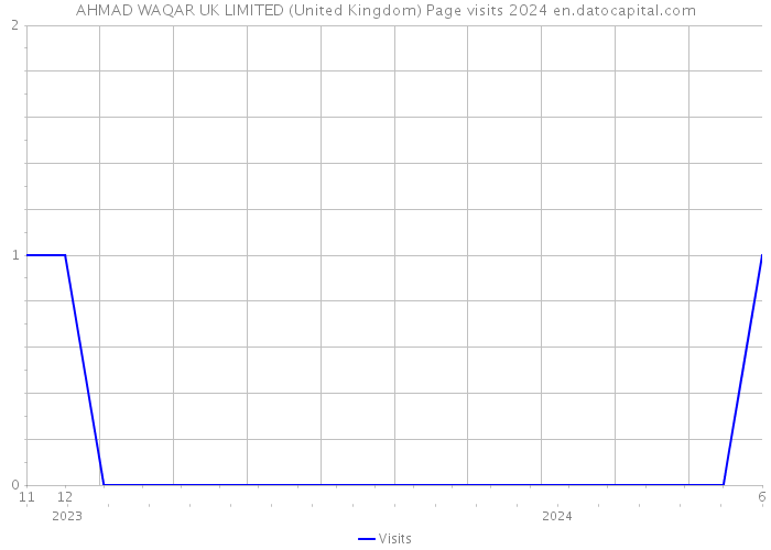 AHMAD WAQAR UK LIMITED (United Kingdom) Page visits 2024 