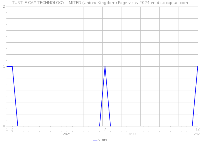 TURTLE CAY TECHNOLOGY LIMITED (United Kingdom) Page visits 2024 