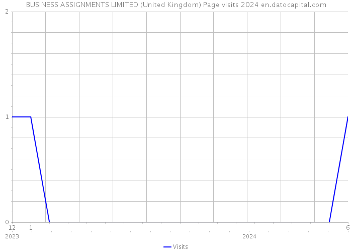 BUSINESS ASSIGNMENTS LIMITED (United Kingdom) Page visits 2024 