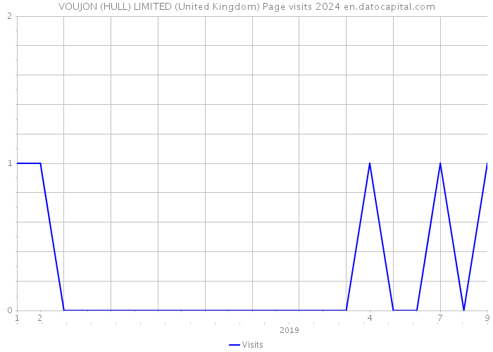 VOUJON (HULL) LIMITED (United Kingdom) Page visits 2024 