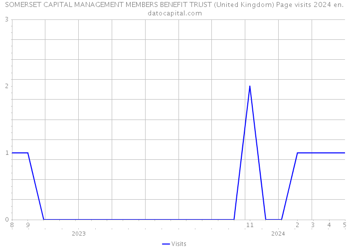 SOMERSET CAPITAL MANAGEMENT MEMBERS BENEFIT TRUST (United Kingdom) Page visits 2024 