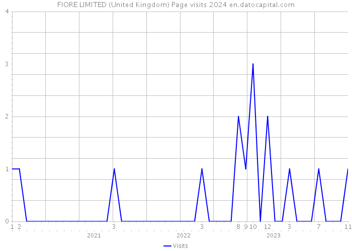 FIORE LIMITED (United Kingdom) Page visits 2024 