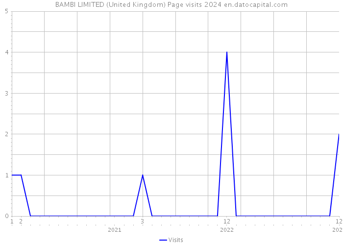 BAMBI LIMITED (United Kingdom) Page visits 2024 