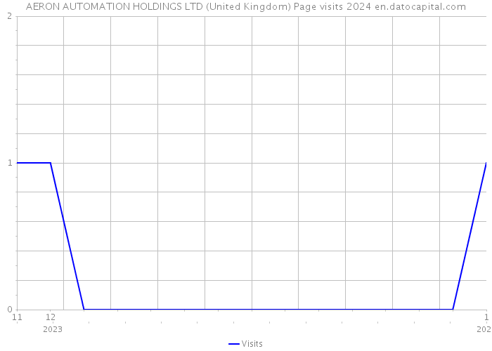 AERON AUTOMATION HOLDINGS LTD (United Kingdom) Page visits 2024 