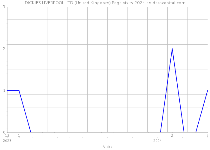 DICKIES LIVERPOOL LTD (United Kingdom) Page visits 2024 