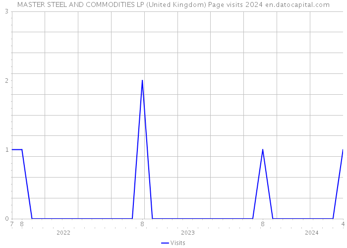 MASTER STEEL AND COMMODITIES LP (United Kingdom) Page visits 2024 
