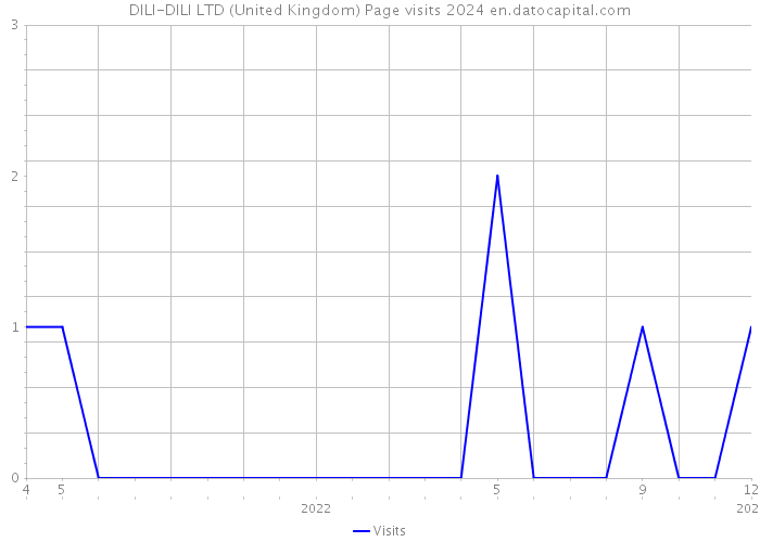 DILI-DILI LTD (United Kingdom) Page visits 2024 