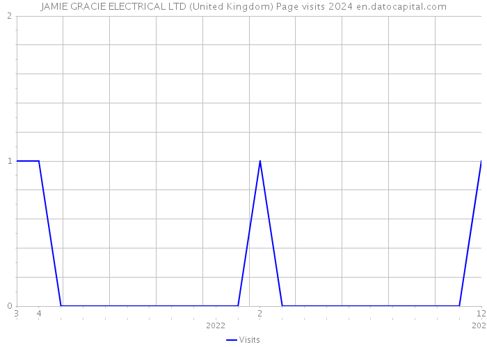 JAMIE GRACIE ELECTRICAL LTD (United Kingdom) Page visits 2024 