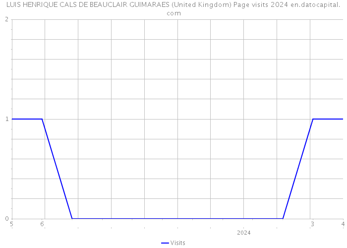 LUIS HENRIQUE CALS DE BEAUCLAIR GUIMARAES (United Kingdom) Page visits 2024 