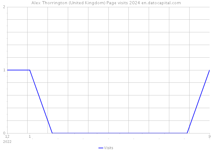 Alex Thorrington (United Kingdom) Page visits 2024 