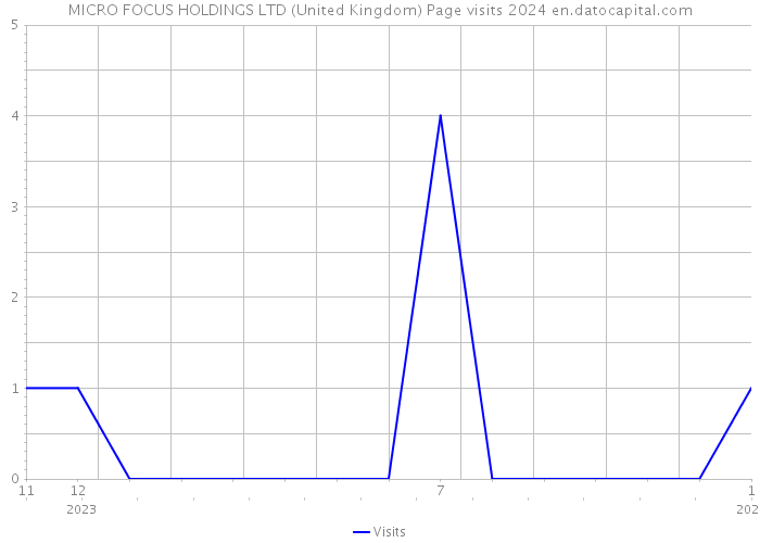 MICRO FOCUS HOLDINGS LTD (United Kingdom) Page visits 2024 