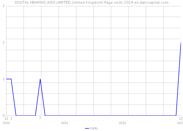 DIGITAL HEARING AIDS LIMITED (United Kingdom) Page visits 2024 