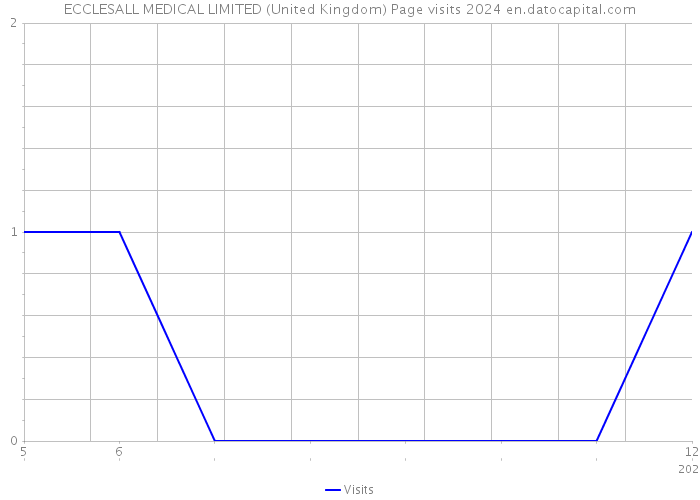 ECCLESALL MEDICAL LIMITED (United Kingdom) Page visits 2024 