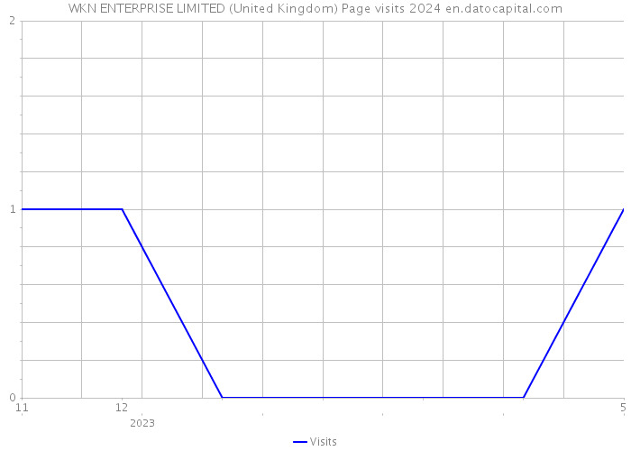 WKN ENTERPRISE LIMITED (United Kingdom) Page visits 2024 