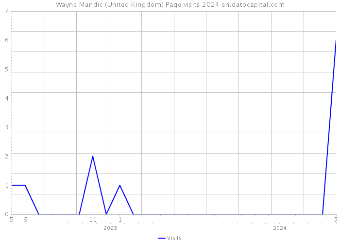 Wayne Mandic (United Kingdom) Page visits 2024 