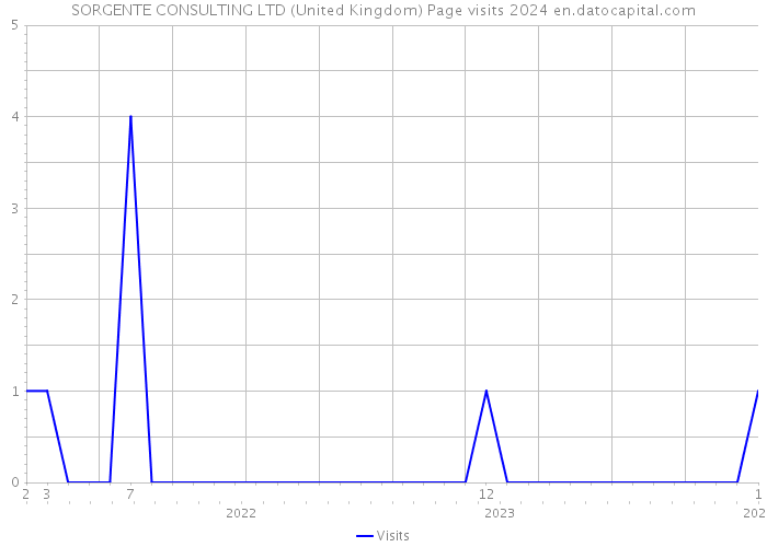 SORGENTE CONSULTING LTD (United Kingdom) Page visits 2024 