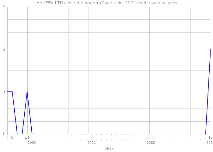 HAKEEM LTD (United Kingdom) Page visits 2024 