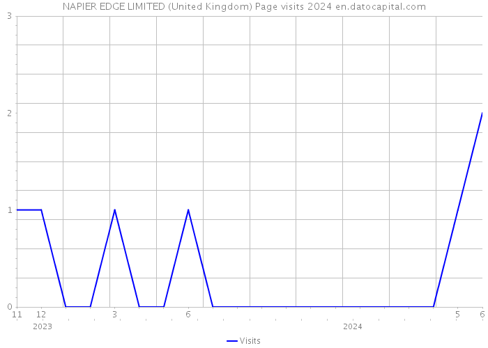 NAPIER EDGE LIMITED (United Kingdom) Page visits 2024 