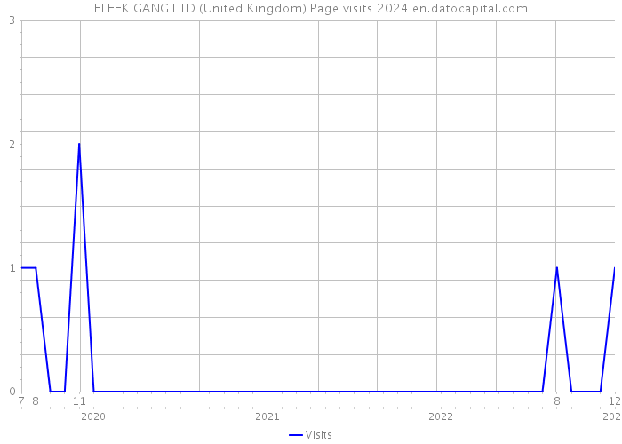 FLEEK GANG LTD (United Kingdom) Page visits 2024 