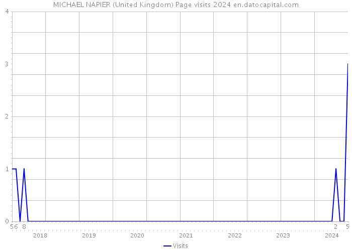 MICHAEL NAPIER (United Kingdom) Page visits 2024 