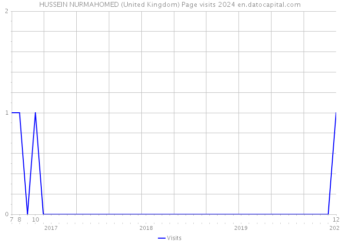 HUSSEIN NURMAHOMED (United Kingdom) Page visits 2024 
