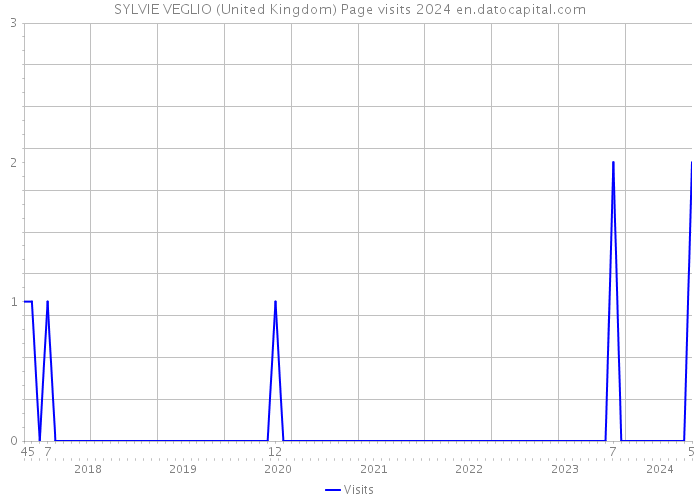 SYLVIE VEGLIO (United Kingdom) Page visits 2024 