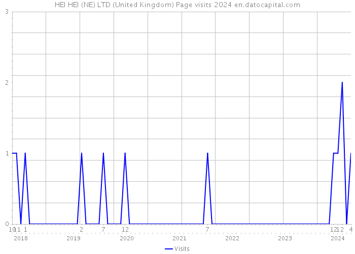 HEI HEI (NE) LTD (United Kingdom) Page visits 2024 